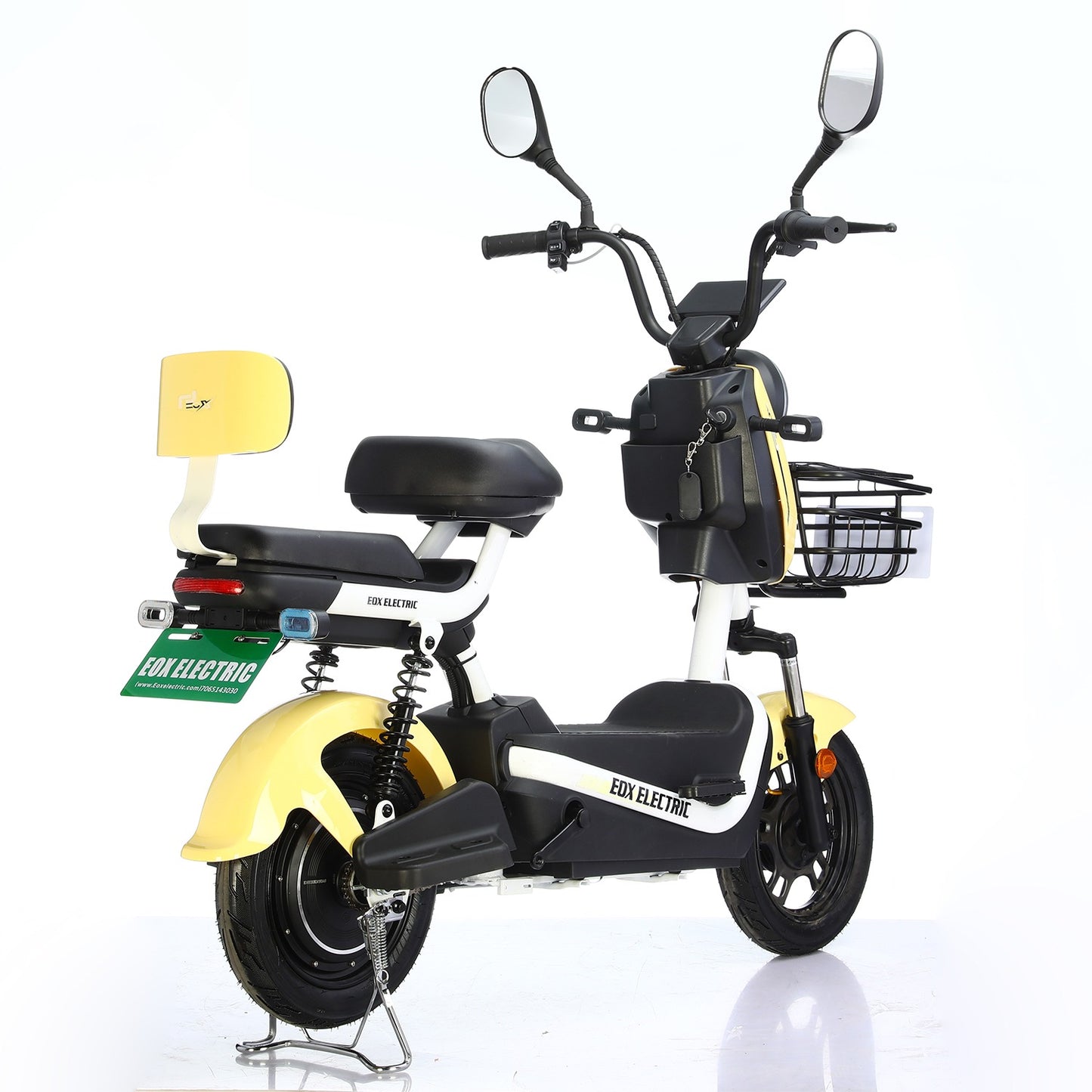 EOX OSO Non RTO Low Speed Electric Scooter with 40Km Mileage, Portable Charger