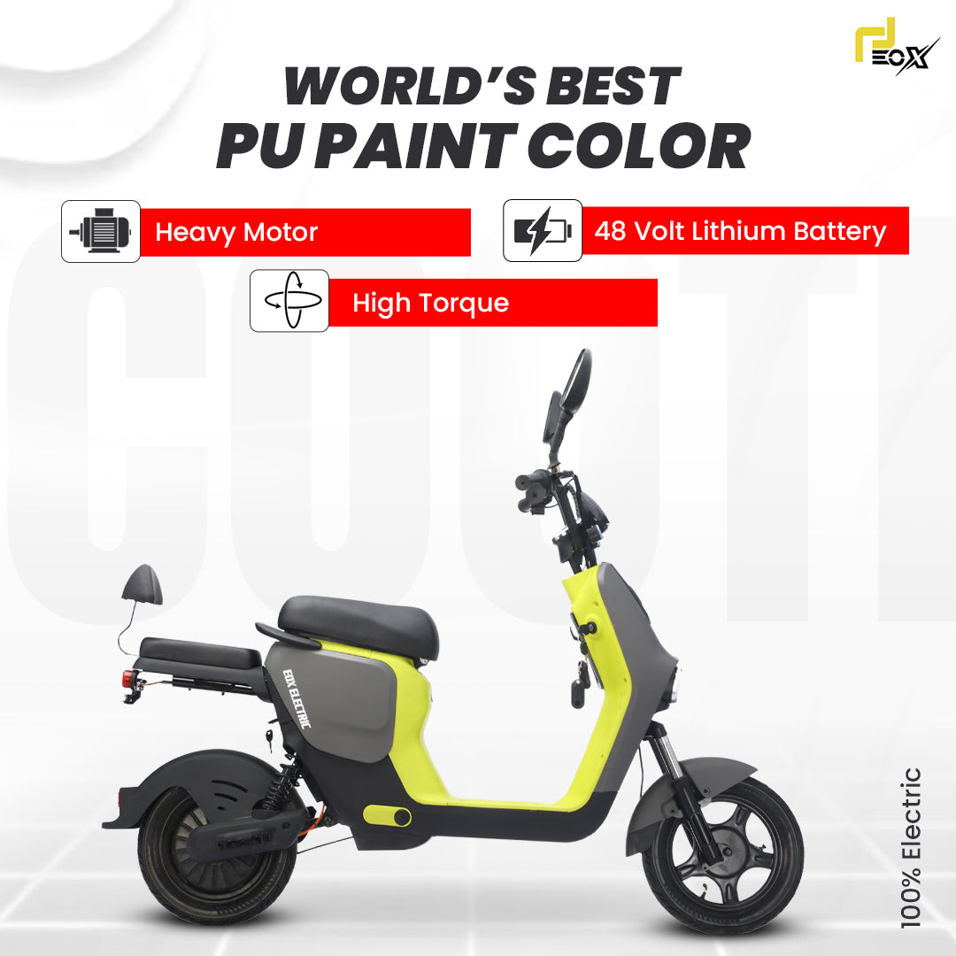 EOX OKO Electric Commuter Scooter – 50–60 km Range, 25 km/h, Portable 48V Lithium Battery