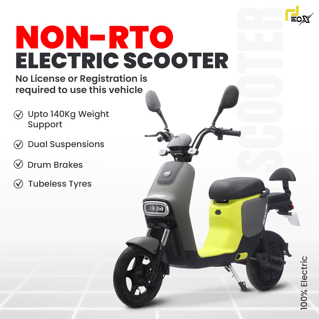 EOX OKO Electric Commuter Scooter – 50–60 km Range, 25 km/h, Portable 48V Lithium Battery