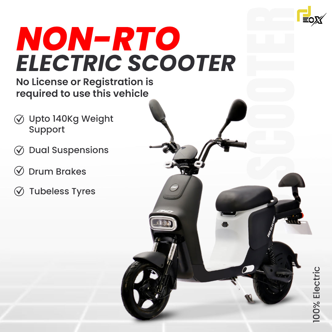 EOX OKO Electric Commuter Scooter – 50–60 km Range, 25 km/h, Portable 48V Lithium Battery