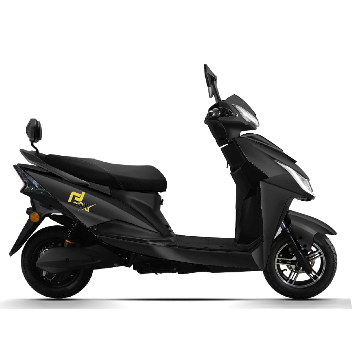EOX E2 Non RTO Low Speed Electric Scooter with 60-80Km Range  Portable Lithium Battery & Charger with and cruise confidently with a top speed of 25 km/h.