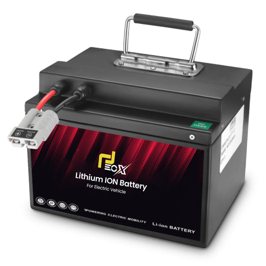 EOX 48V 30 AH Lithium-Ion Battery Compatible with All Non-RTO Electric Scooters - Portable, Long Lasting, Lightweight, Fast Charging EV Battery with Upto 70KM Range