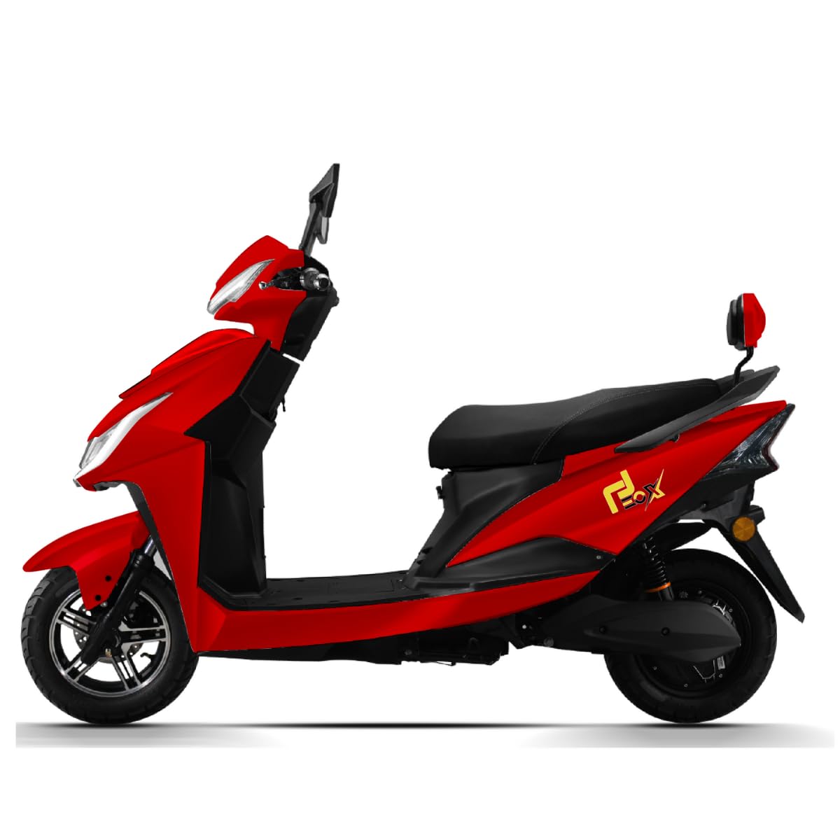 EOX E2 Non RTO Low Speed Electric Scooter with 60-80Km Range  Portable Lithium Battery & Charger with and cruise confidently with a top speed of 25 km/h.