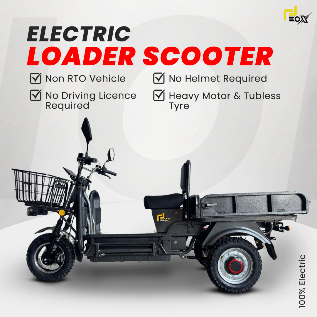 EOX E‑Horse Electric 3‑Wheel Cargo Scooter – 50–70 km Range, 25 km/h, 600 kg Capacity