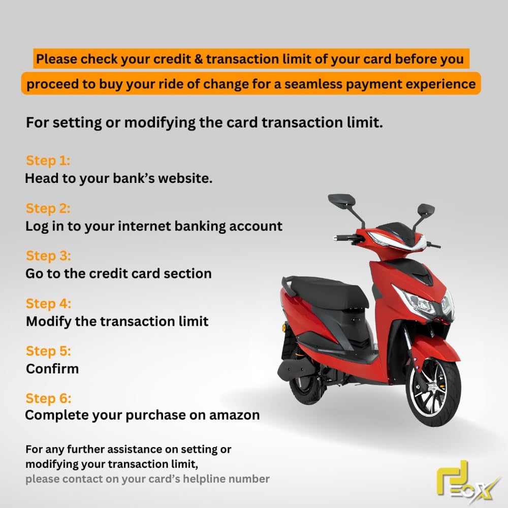 EOX E2 Non RTO Low Speed Electric Scooter with 60-80Km Range  Portable Lithium Battery & Charger with and cruise confidently with a top speed of 25 km/h.