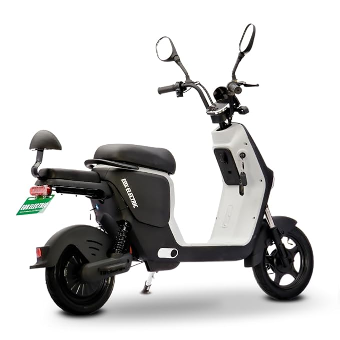 EOX OKO Non RTO Low Speed Electric Scooter  with 50-60Km Mileage, Portable 48V Lithium Battery & Charger