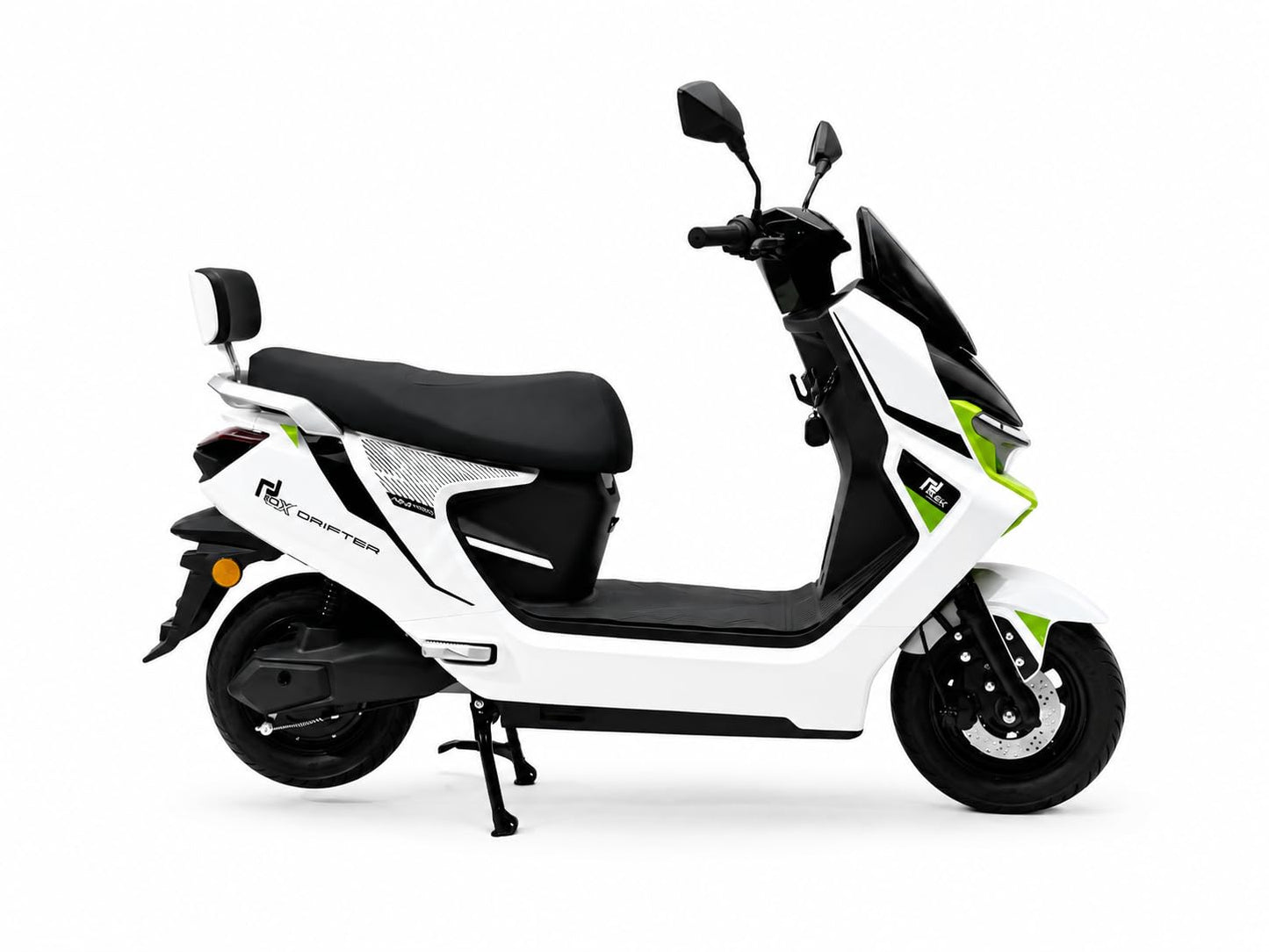 EOX® DRIFTER Electric Scooter for Adults | 48V Removable Lithium Battery | 50-70 km Long-Range Ride | Lightweight Non-RTO E-Scooter | 180 Kgs Weight Capacity (POLAR WHITE)