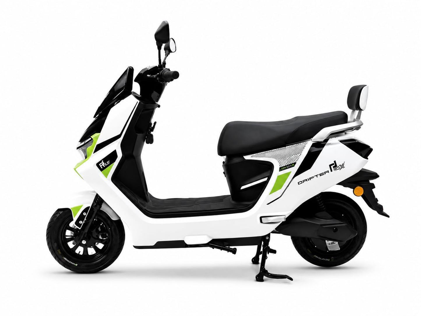 EOX® DRIFTER Electric Scooter for Adults | 48V Removable Lithium Battery | 50-70 km Long-Range Ride | Lightweight Non-RTO E-Scooter | 180 Kgs Weight Capacity (POLAR WHITE)