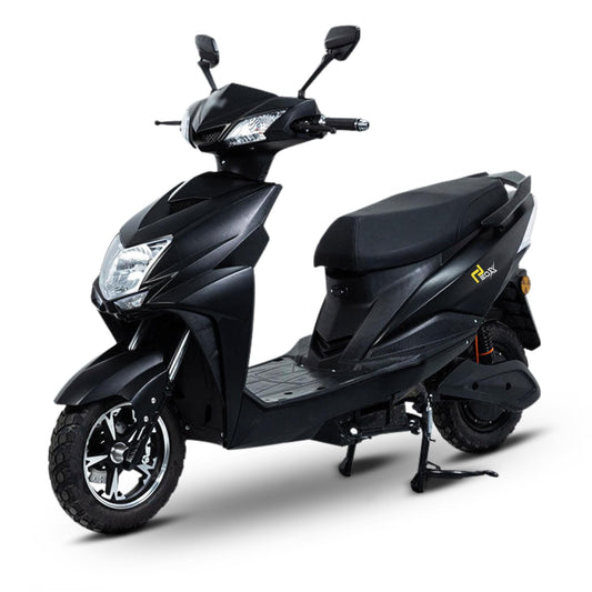 EOX Zuki Low Speed Electric Scooter Non RTO with 40-50Km Range, Portable Lithium Battery & Charger
