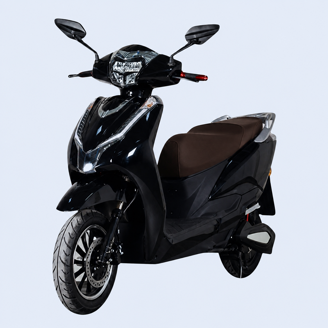 EOX Acto Low Speed Electric Scooter Non RTO with 60-80Km Range, Black Portable Lithium Battery & Charger