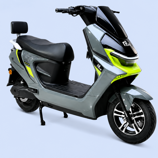 EOX® DRIFTER Electric Scooter for Adults | 48V Removable Lithium Battery | 50-70 km Long-Range Ride | Lightweight Non-RTO E-Scooter | 180 kgs Weight Capacity (OLIVE BLAST)
